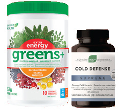 GH GREENS+ EXTRA ENERGY NATURAL ORANGE 133G +COLD DEFENSE 33