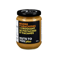 BEURRE ARACHIDES-PISTACHES-PACANES BIO 365G