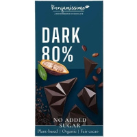 TABLETTE CHOCOLAT NOIR 80% (SANS SUCRE) BIO 60G