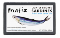 SARDINES FUMEES DANS HUILE D'OLIVE 120G