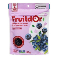BLEUETS SAUVAGES SECHES ENTIERS SUCRE  100G