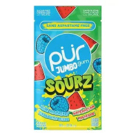 GOMME SÛRE JUMBO FRAMBOISE BLEUE-MELON 20UN