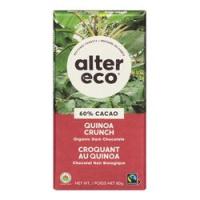 BARRE CHOCO NOIR CROQ. QUINOA 80G