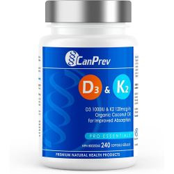 VITAMINE D3 1000UI + K2 120MCG 240GELS