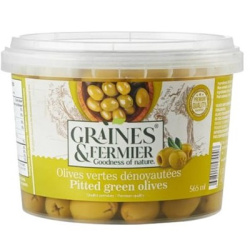 OLIVES VERTES DÉNOYAUTÉES 565ML