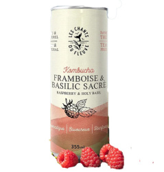 KOMBUCHA FRAMBOISE BASILIC SACRE 355ML