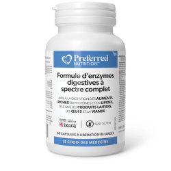 FORMULE ENZYMES DIGESTIVES SPECTRE COMPLET 60 CAPSULES