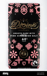 CHOCOLAT NOIR SEL ROSE 85G
