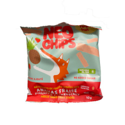 BATONNETS FRUITS LIOPHILISES FRAISES-ANANAS 10G