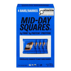 CARRE CHOCOLAT FONCTIONNELLE CRUNCHY PEANUT 4X33G