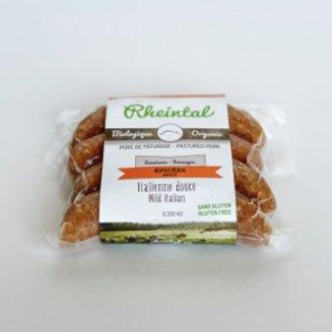 SAUCISSE ITALIENNE DOUCE BIO