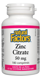 ZINC CITRATE 50MG 180COMP