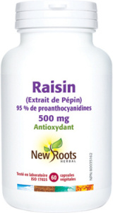 EXTRAIT PEPIN RAISIN 500MG 60CAPS