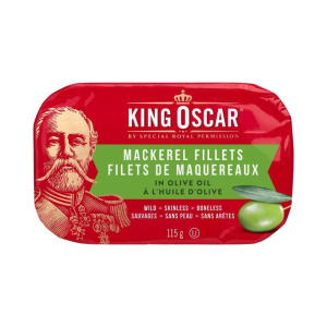 FILETS MAQUEREAUX SANS PEAU & SANS ARÊTES HUILE D'OLIVE 115G